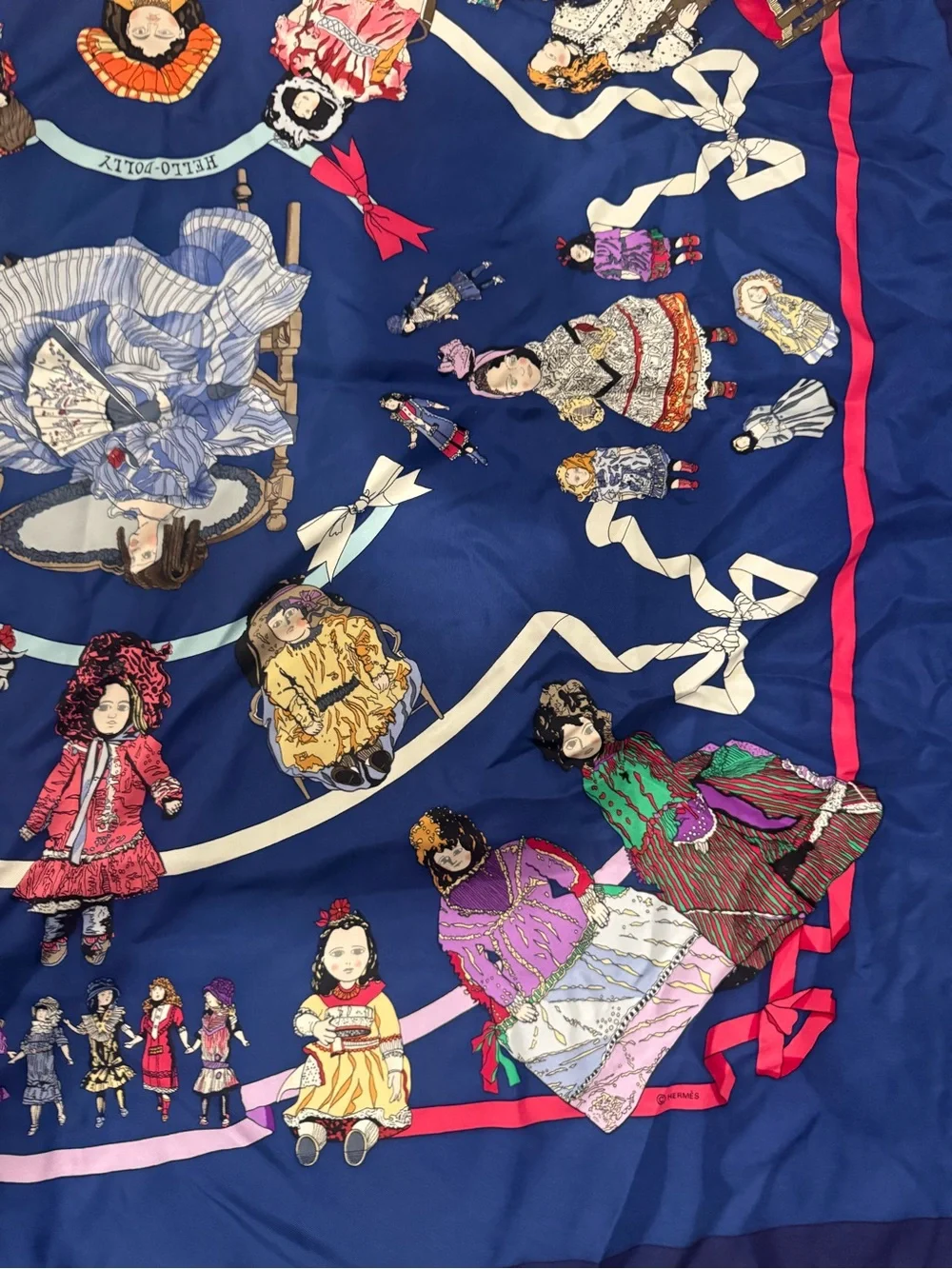 Vintage Hello Dolly Silk Hermes Scarf - Picture 7 of 7